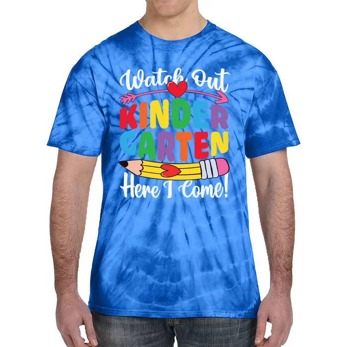 Watch Out Kindergarten Here I Come School Teacher Student Gift Tie-Dye T-Shirt