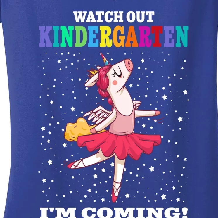 Watch Out Kindergarten Im Coming! PreKindergaten Gift Women's V-Neck T-Shirt