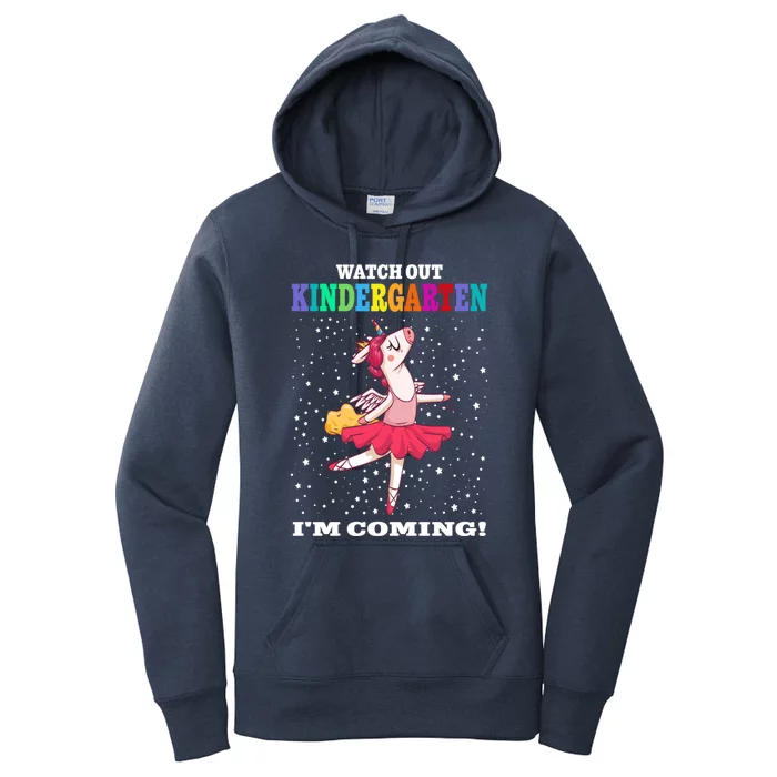 Watch Out Kindergarten Im Coming! PreKindergaten Gift Women's Pullover Hoodie