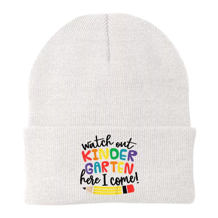 Watch Out Kindergarten Here I Come Kinder Back To School Knit Cap Winter Beanie