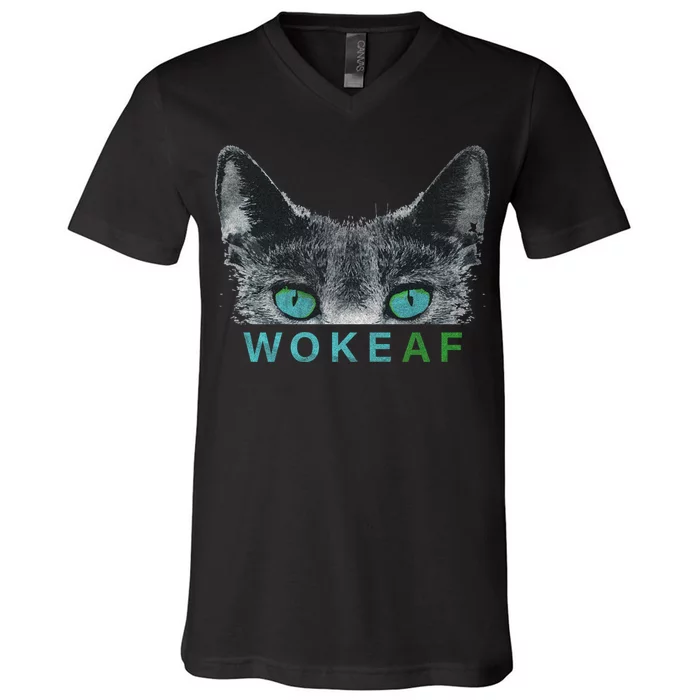 Woke AF V-Neck T-Shirt