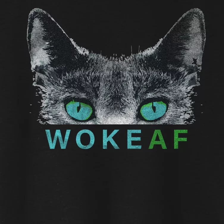 Woke AF Women's Crop Top Tee