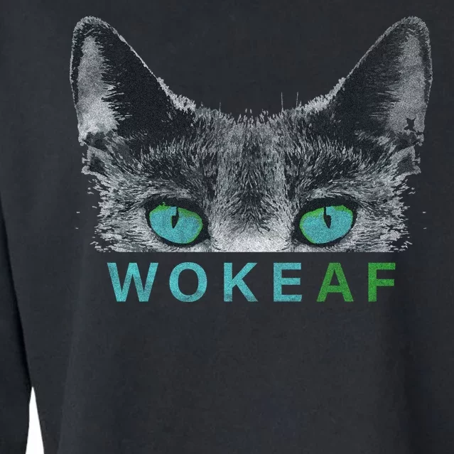 Woke AF Cropped Pullover Crew