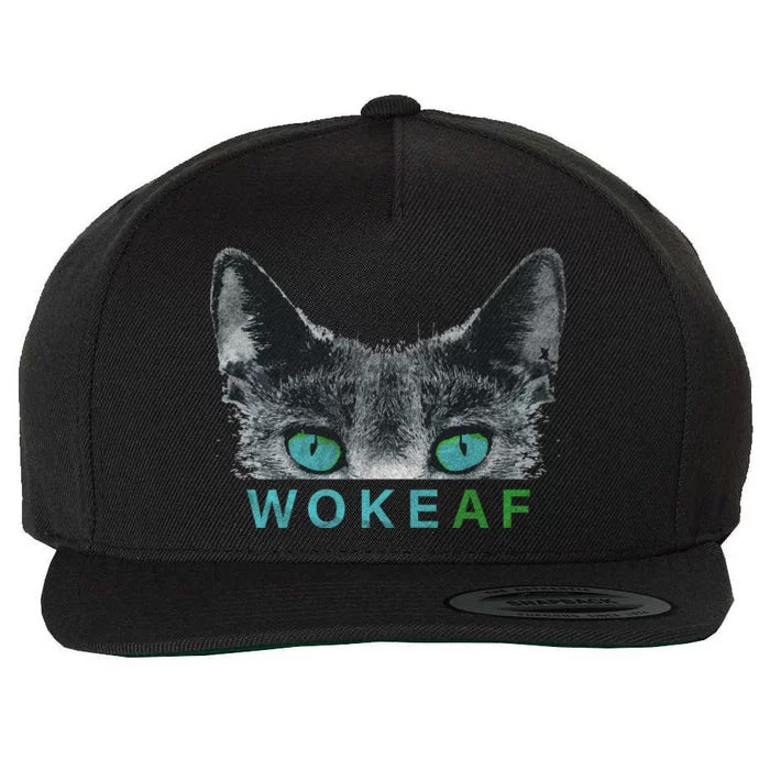 Woke AF Wool Snapback Cap