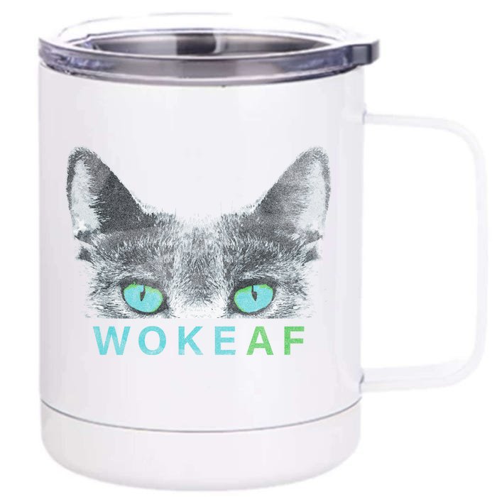 Woke AF Front & Back 12oz Stainless Steel Tumbler Cup