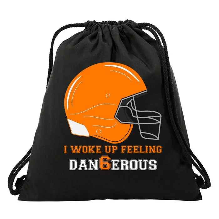 Woke Up Feeling Dan6erous (Dangerous) Drawstring Bag