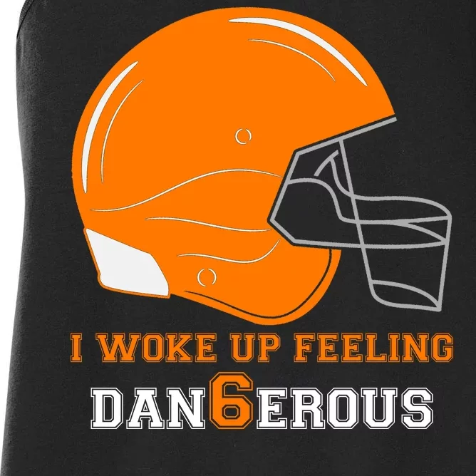 Woke Up Feeling Dan6erous (Dangerous) Women's Racerback Tank