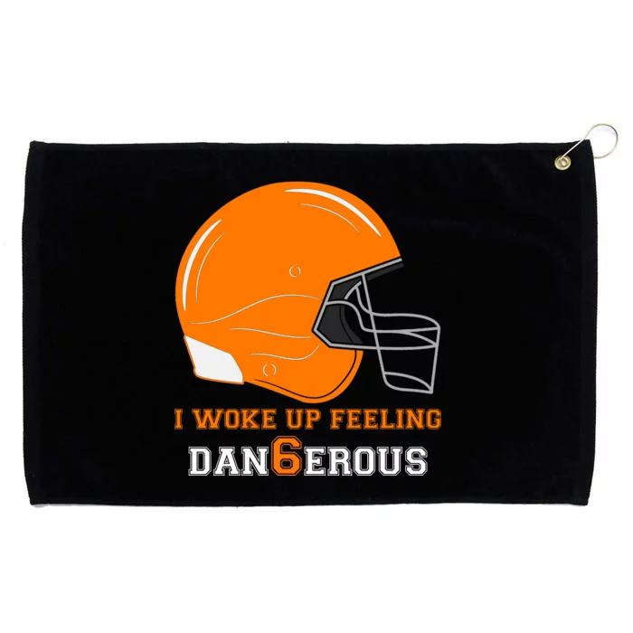 Woke Up Feeling Dan6erous (Dangerous) Grommeted Golf Towel