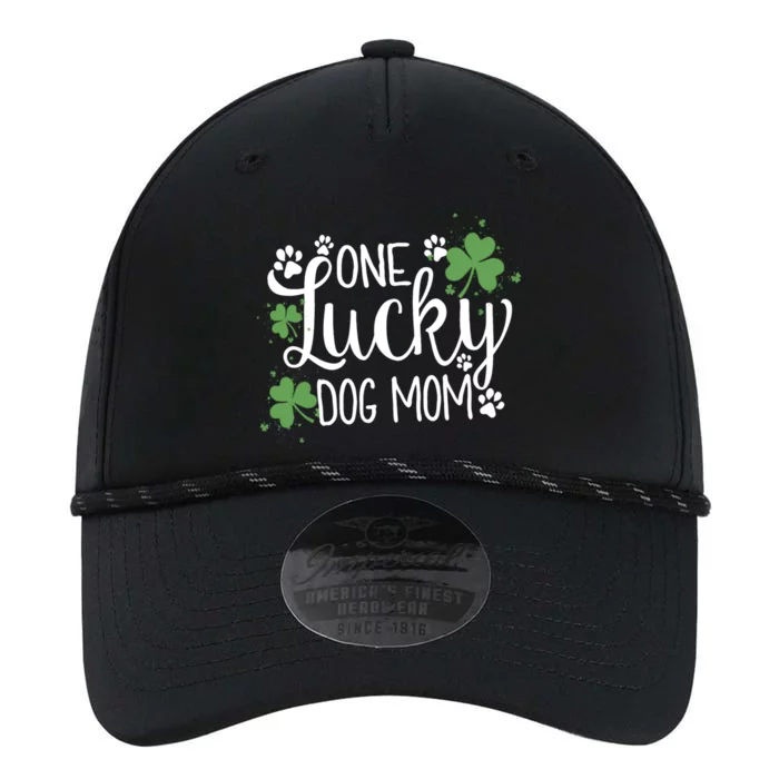 Wo One Lucky Dog Mom Gift St Patrick Day Cute Dog Mom Gift Performance The Dyno Cap