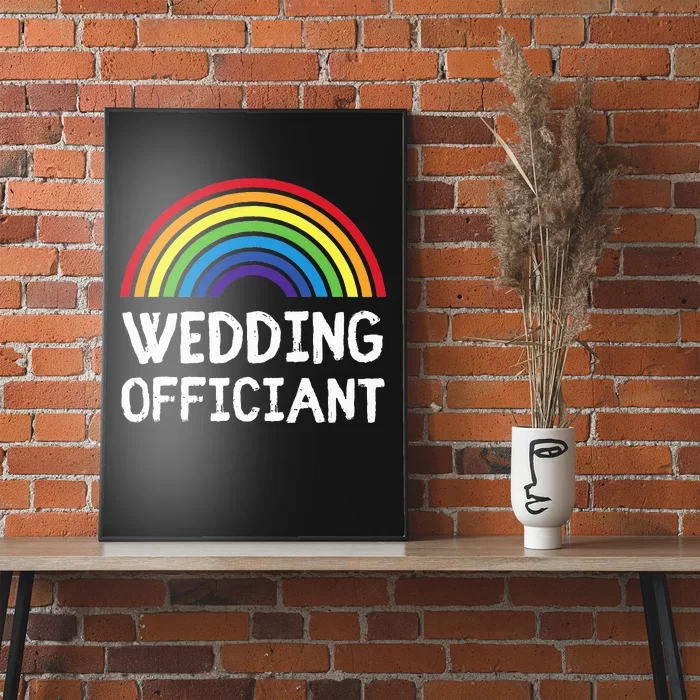 Wedding Officiant LGBT Lesbian Gay Wedding Marriage Ceremony Poster