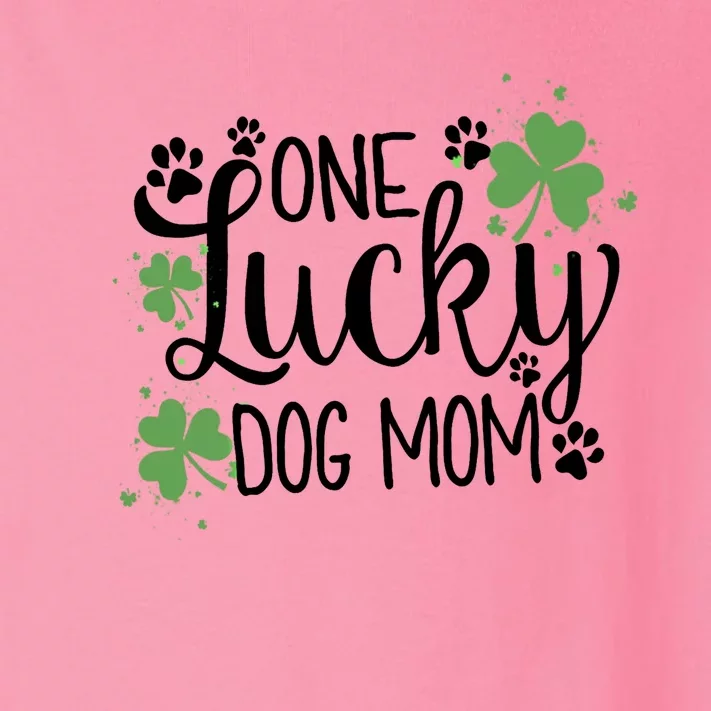 Wo One Lucky Dog Mom Gift St Patrick Day Cute Dog Mom Gift Toddler Long Sleeve Shirt