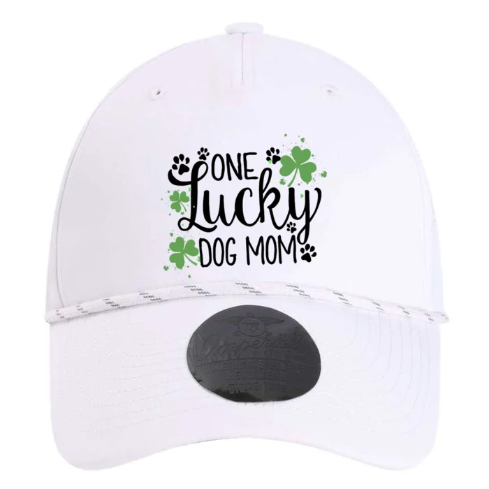 Wo One Lucky Dog Mom Gift St Patrick Day Cute Dog Mom Gift Performance The Dyno Cap