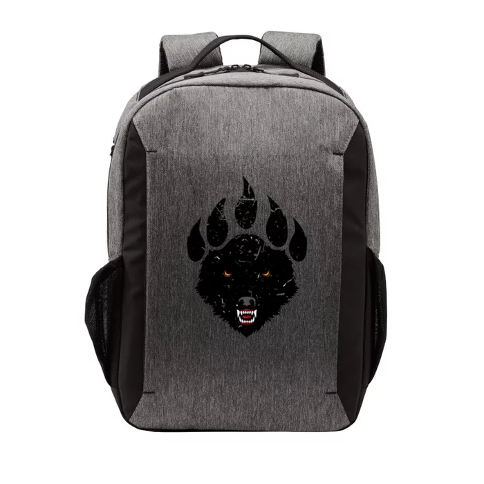 Wolf Claw Imprint Face Vector Backpack