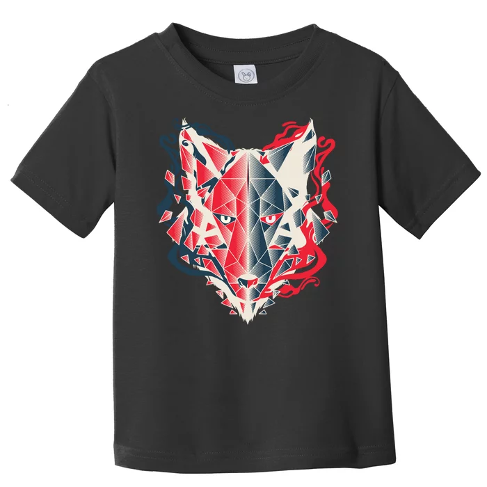 Wolf Head Polygonal Toddler T-Shirt