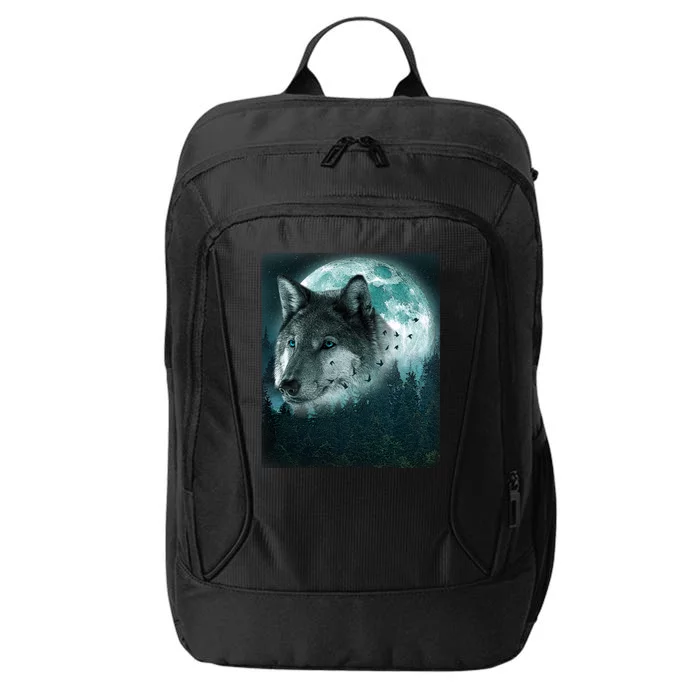 Wolf Moon Forest Wilderness City Backpack