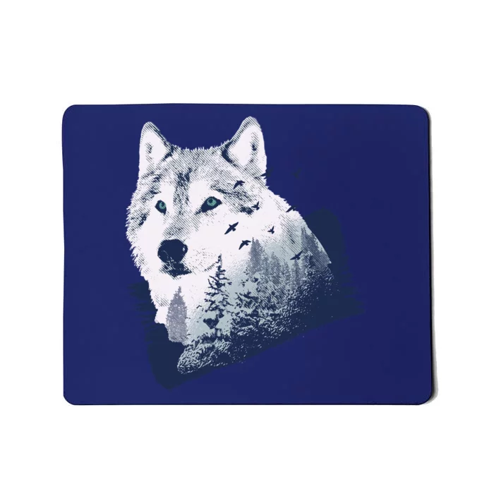 Wolf Wilderness Forest Mousepad