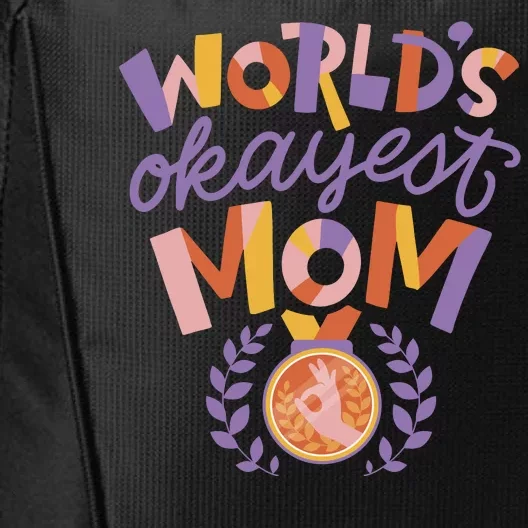 World's Okayest Mom Award City Backpack