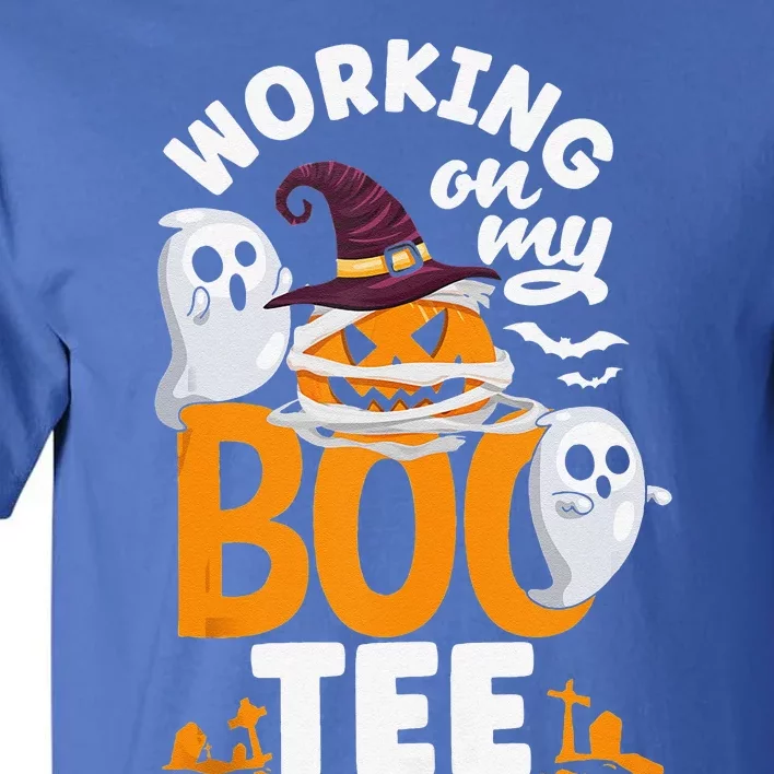 Working On My Boo Halloween Weightlifter Gym Workout Tall T-Shirt