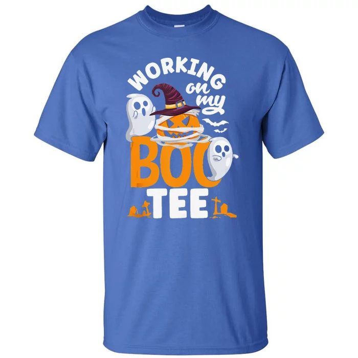 Working On My Boo Halloween Weightlifter Gym Workout Tall T-Shirt