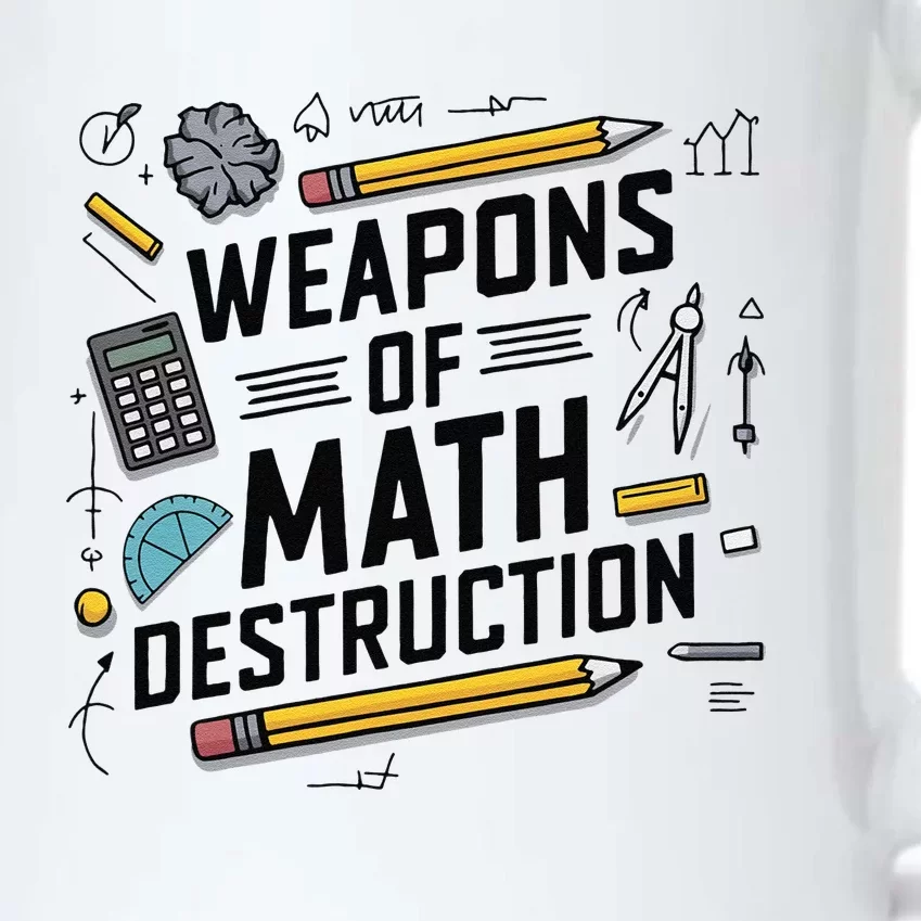 Weapons Of Math Destruction Funny Math Teacher Black Color Changing Mug