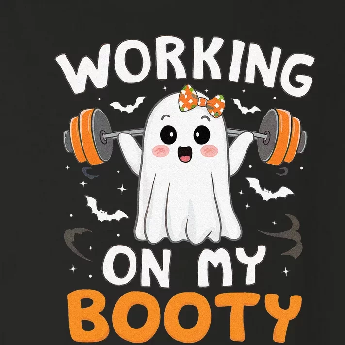 Working On My Booty Funny Halloween Ghost Gym Workout Toddler Long Sleeve Shirt