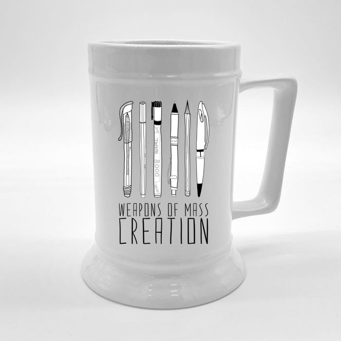 Weapons Of Mass Creation Front & Back Beer Stein