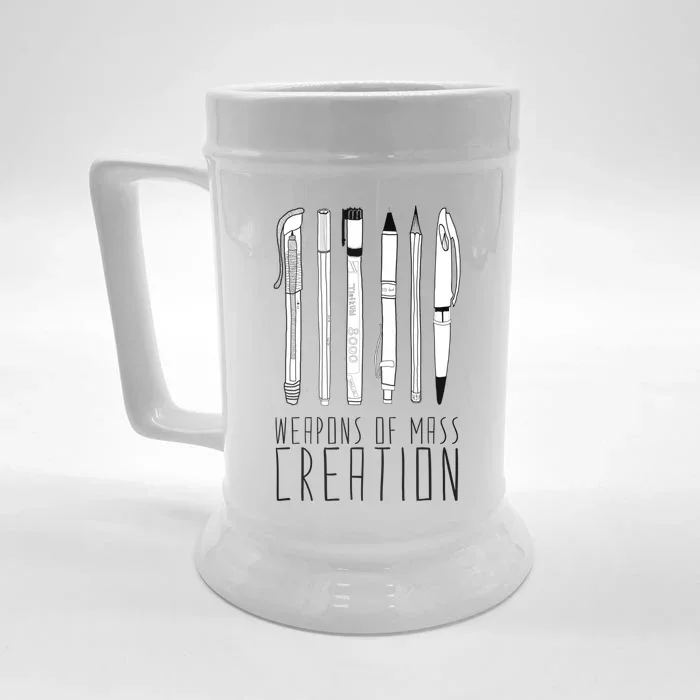 Weapons Of Mass Creation Front & Back Beer Stein