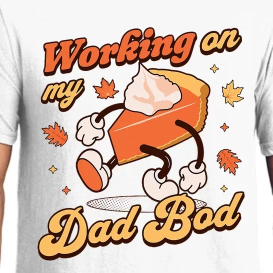 Working on my Dad Bod Thanksgiving Pregnancy Announcement Pajama Set