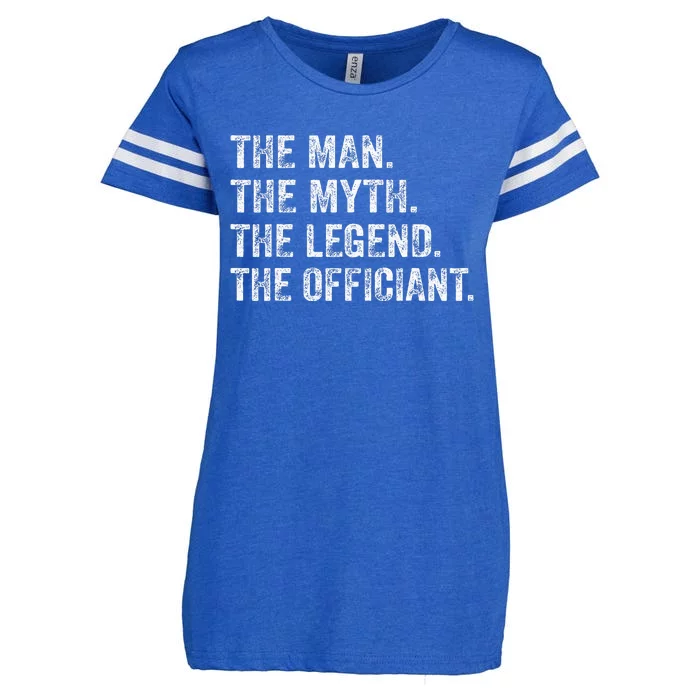 Wedding Officiant Marriage Officiant the Man Myth Legend Enza Ladies Jersey Football T-Shirt