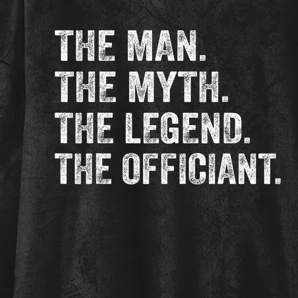 Wedding Officiant Marriage Officiant The Man Myth Legend Hooded Wearable Blanket