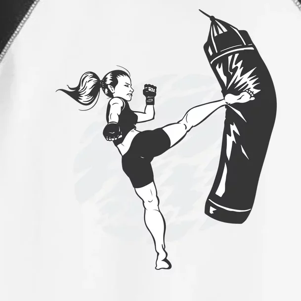 Woman High Kick Boxing Toddler Fine Jersey T-Shirt