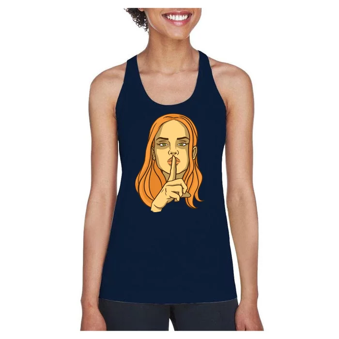 Woman Sushing Women's Racerback Tank