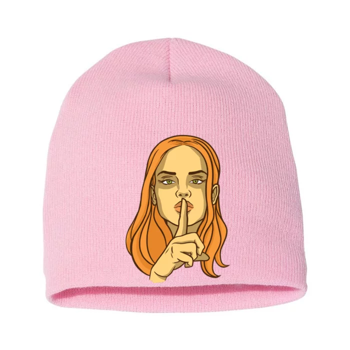 Woman Sushing Short Acrylic Beanie