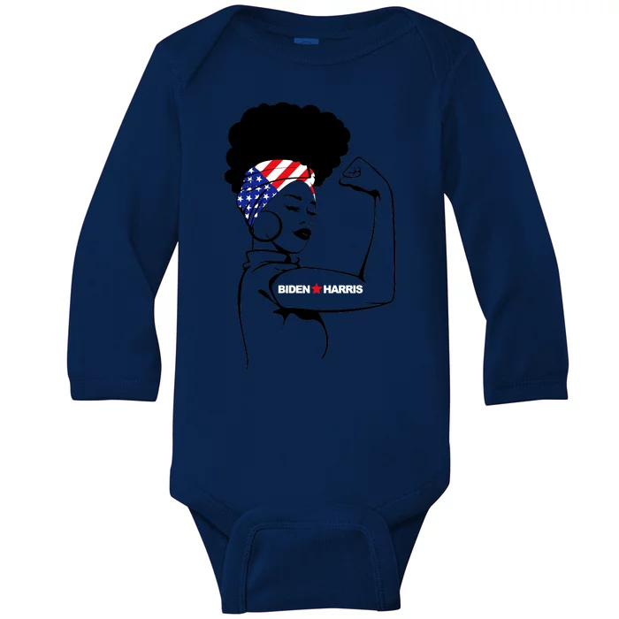 Women For Biden Harris Baby Long Sleeve Bodysuit