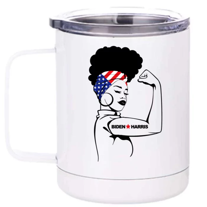 Women For Biden Harris Front & Back 12oz Stainless Steel Tumbler Cup