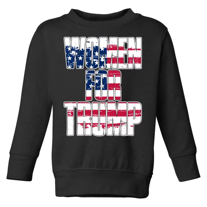 Women For Donald Trump Toddler Sweatshirt