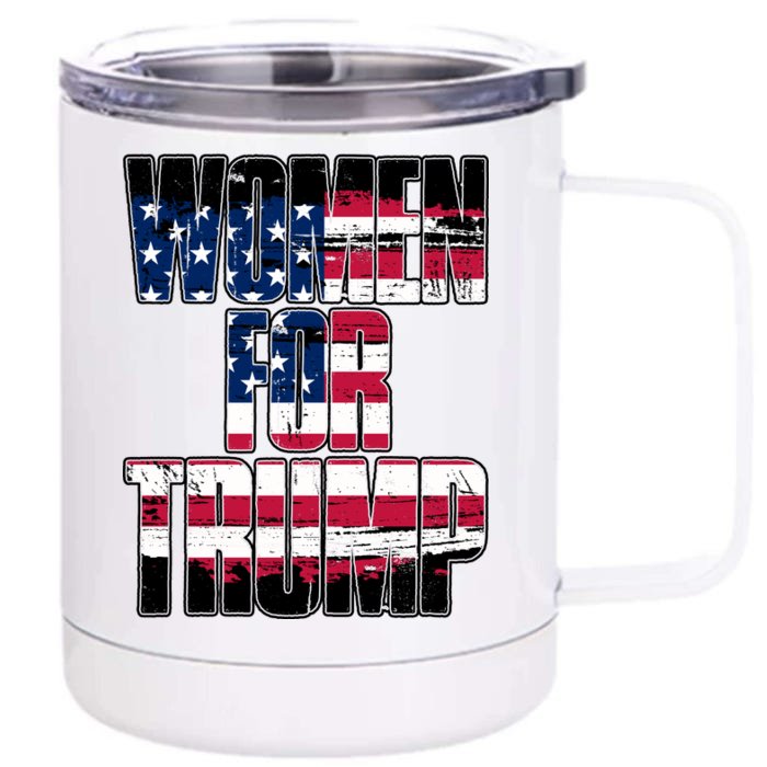 Women For Donald Trump Front & Back 12oz Stainless Steel Tumbler Cup