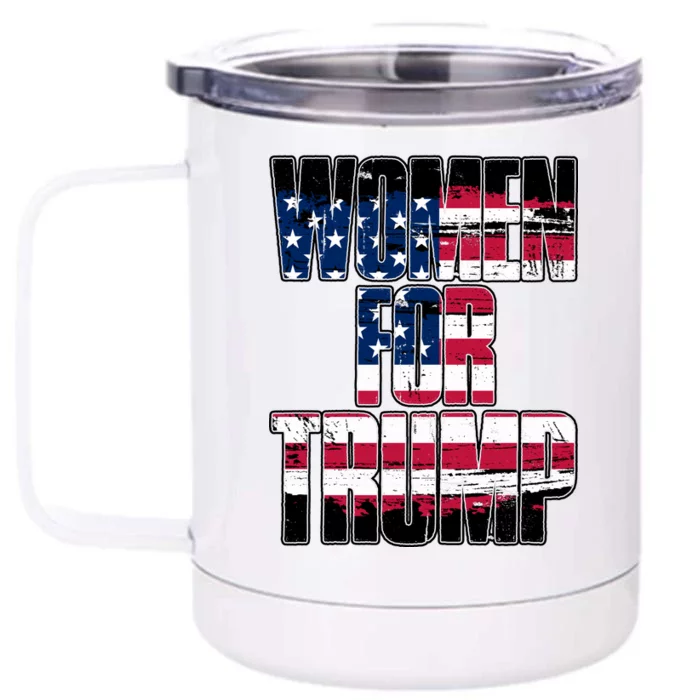 Women For Donald Trump Front & Back 12oz Stainless Steel Tumbler Cup