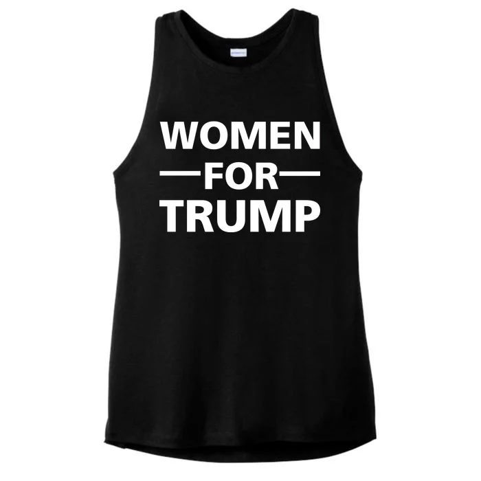 Women For Trump Ladies Tri-Blend Wicking Tank