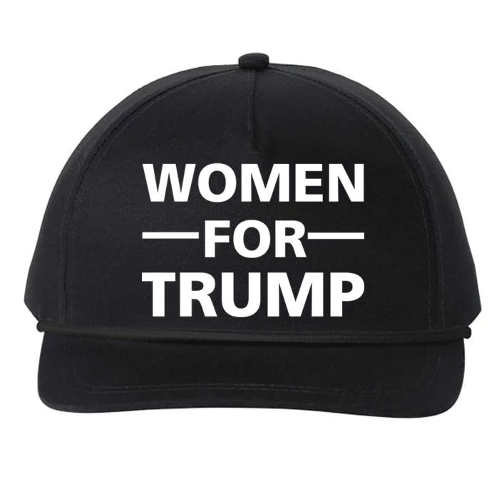 Women For Trump Snapback Five-Panel Rope Hat