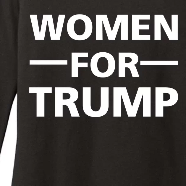 Women For Trump Womens CVC Long Sleeve Shirt