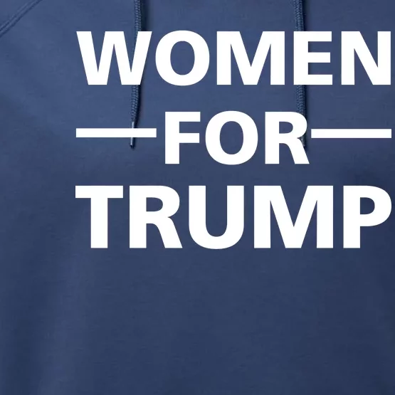 Women For Trump Performance Fleece Hoodie