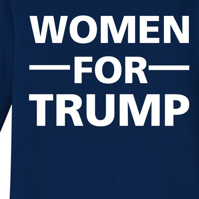 Women For Trump Baby Long Sleeve Bodysuit