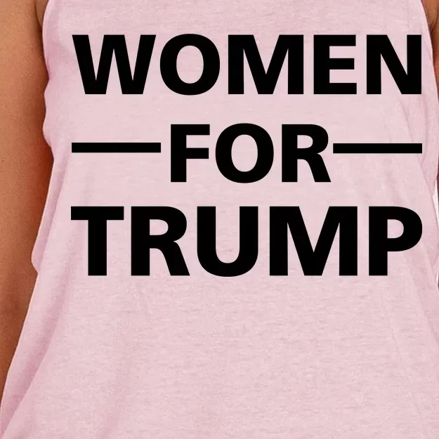 Women For Trump Women's Knotted Racerback Tank