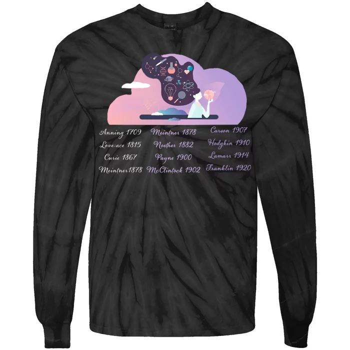 Women Of Science Tie-Dye Long Sleeve Shirt