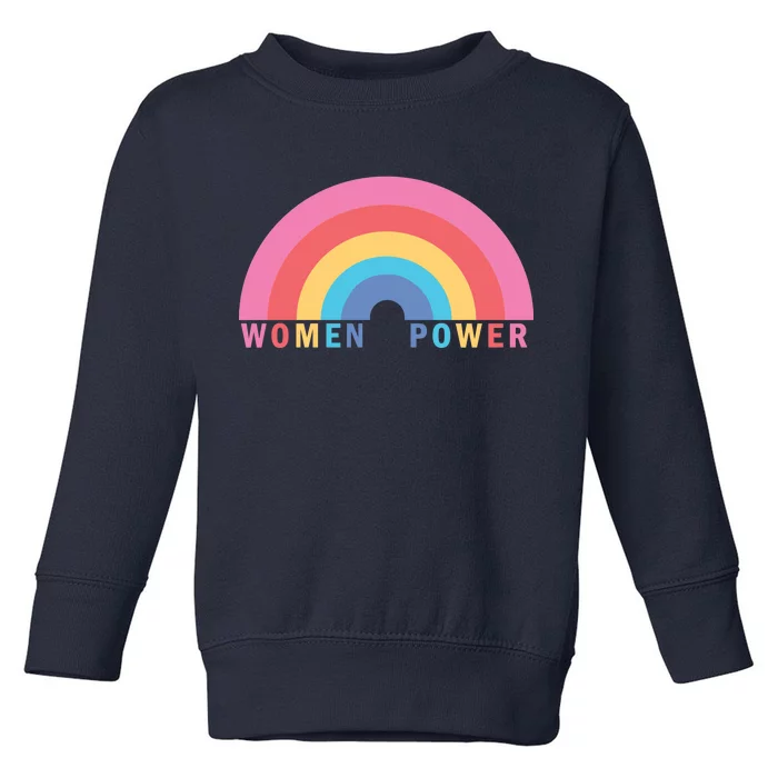 Women Power Rainbow Toddler Sweatshirt