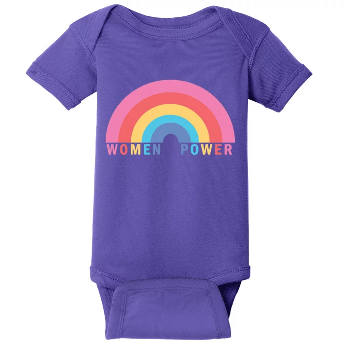 Women Power Rainbow Baby Bodysuit