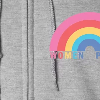 Women Power Rainbow Full Zip Hoodie