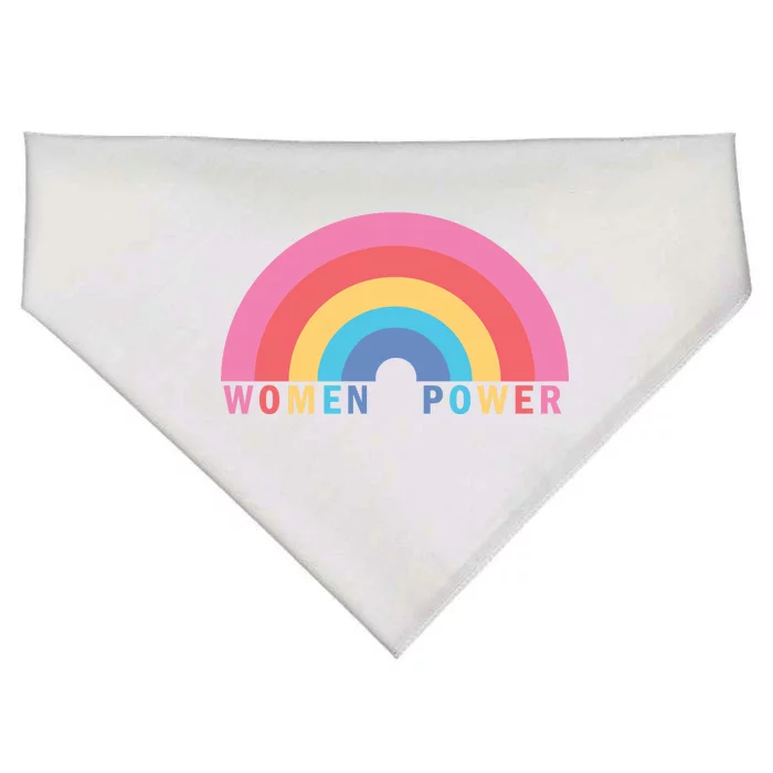 Women Power Rainbow USA-Made Doggie Bandana