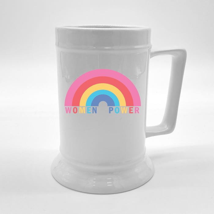 Women Power Rainbow Front & Back Beer Stein